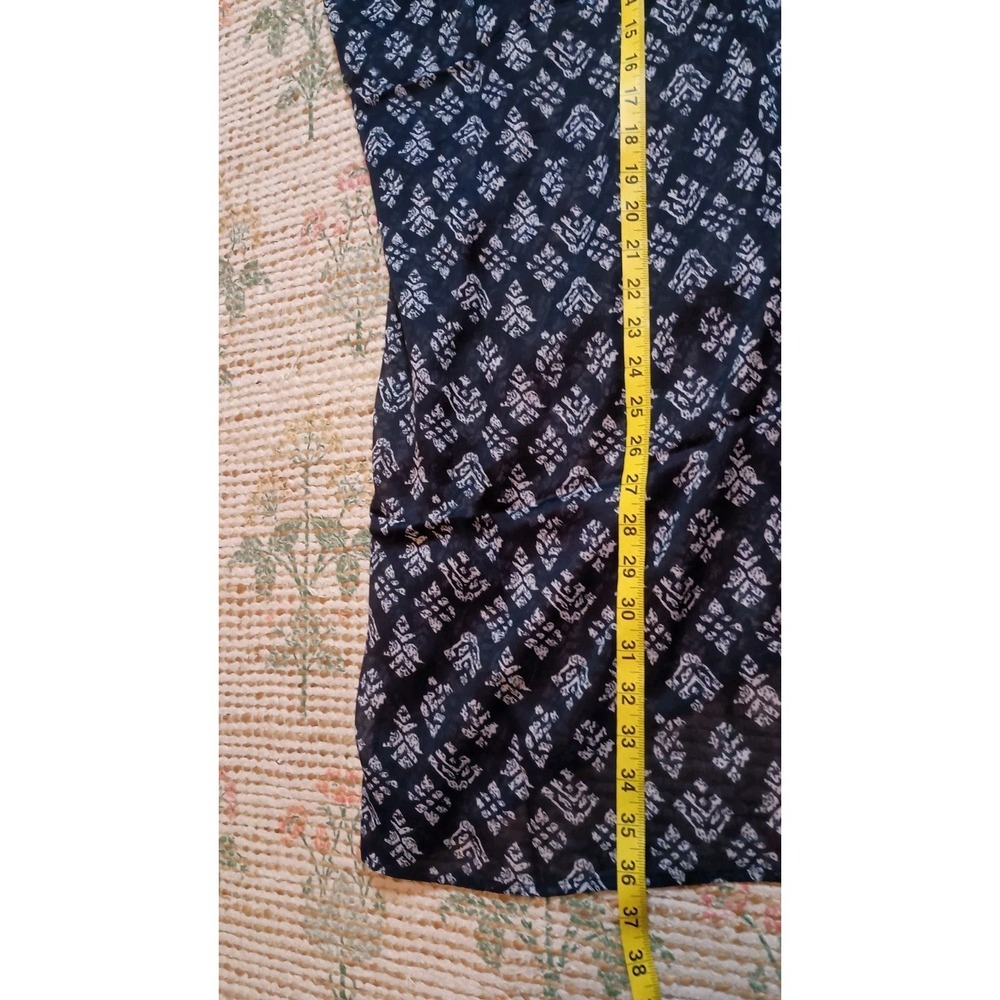 NWT Raj Navy Boho Kimono Open Front Lightweight Layer One Size - Picture 7 of 7
